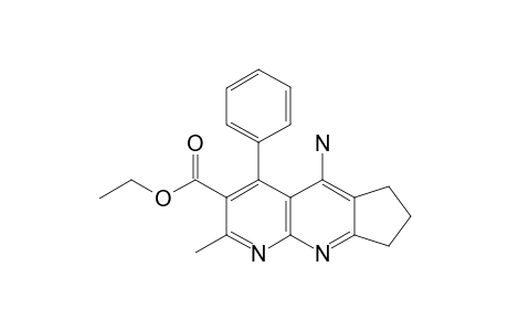 ETHYL-5-AMINO-6,7,8-TRIHYDRO-2-METHYL-4-PHENYLCYCLOPENTA-[B]-[1,8]-NAPHTHYRIDINE-3-CARBOXYLATE
