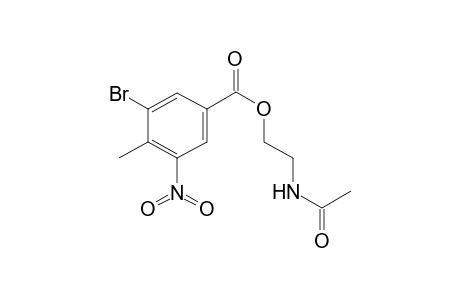 2-(Acetylamino)ethyl 3-bromo-4-methyl-5-nitrobenzoate