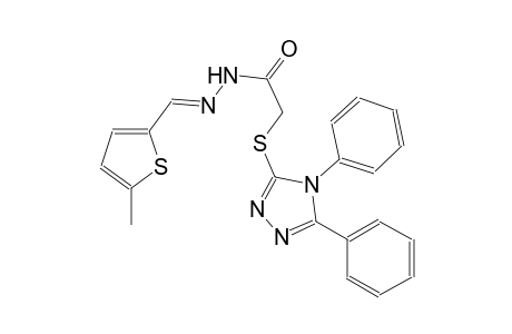 acetic acid, [(4,5-diphenyl-4H-1,2,4-triazol-3-yl)thio]-, 2-[(E)-(5-methyl-2-thienyl)methylidene]hydrazide