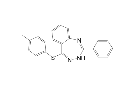 3H-Benzo[e][1,2,4]triazepine, 2-phenyl-5-p-tolylsulfanyl-