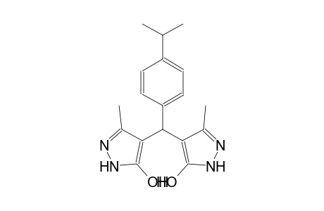 4-[(5-hydroxy-3-methyl-1H-pyrazol-4-yl)(4-isopropylphenyl)methyl]-3-methyl-1H-pyrazol-5-ol