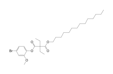 Diethylmalonic acid, 4-bromo-2-methoxyphenyl tetradecyl ester