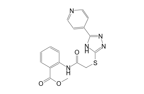 methyl 2-[({[5-(4-pyridinyl)-4H-1,2,4-triazol-3-yl]sulfanyl}acetyl)amino]benzoate