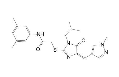 N-(3,5-dimethylphenyl)-2-({(4E)-1-isobutyl-4-[(1-methyl-1H-pyrazol-4-yl)methylene]-5-oxo-4,5-dihydro-1H-imidazol-2-yl}sulfanyl)acetamide