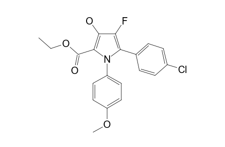 ETHYL-5-(4-CHLOROPHENYL)-4-FLUORO-3-HYDROXY-1-(4-METHOXYPHENYL)-1H-PYRROLE-2-CARBOXYLATE