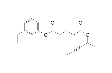 Glutaric acid, hex-4-yn-3-yl 3-ethylphenyl ester