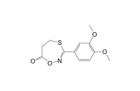 3-(3,4-DIMETHOXYPHENYL)-5,6-DIHYDRO-7H-1,4,2-OXATHIAZEPIN-7-ONE