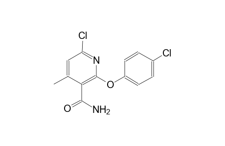 3-pyridinecarboxamide, 6-chloro-2-(4-chlorophenoxy)-4-methyl-