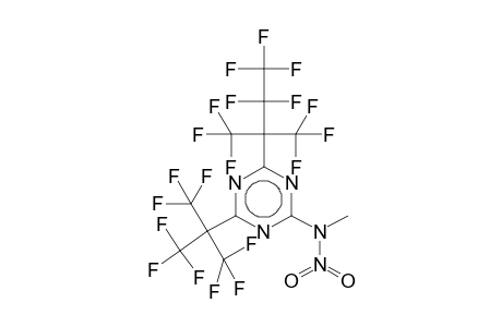 2-(1-Methyl-2-oxido-2-oxohydrazino)-4-[2,2,3,3,3-pentafluoro-1,1-bis(trifluoromethyl)propyl]-6-[2,2,2-trifluoro-1,1-bis(trifluoromethyl)ethyl]-1,3,5-triazine