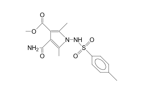 4-Carbamoyl-3-methoxycarbonyl-2,5-dimethyl-1-tosylamino-pyrrole