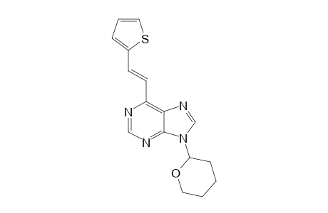9-(2-oxanyl)-6-[(E)-2-thiophen-2-ylethenyl]purine