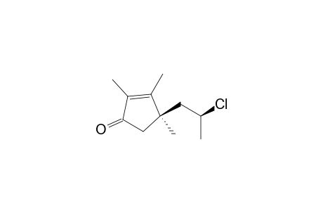 (4R*)-2,3,4-Trimethyl-4-((2'S*)-2'-chloropropyl)-2-cyclopenten-1-one