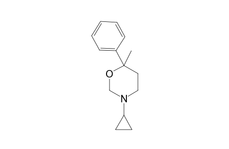 3-Cyclopropyl-6-methyl-6-phenyl-tetrahydro-1,3-oxazine
