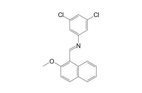 N-(3,5-Dichlorophenyl)-N-[(E)-(2-methoxy-1-naphthyl)methylidene]amine
