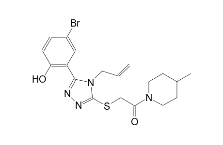 phenol, 4-bromo-2-[5-[[2-(4-methyl-1-piperidinyl)-2-oxoethyl]thio]-4-(2-propenyl)-4H-1,2,4-triazol-3-yl]-