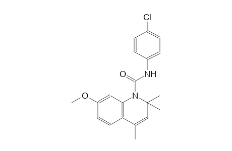 N-(4-chlorophenyl)-7-methoxy-2,2,4-trimethyl-1(2H)-quinolinecarboxamide
