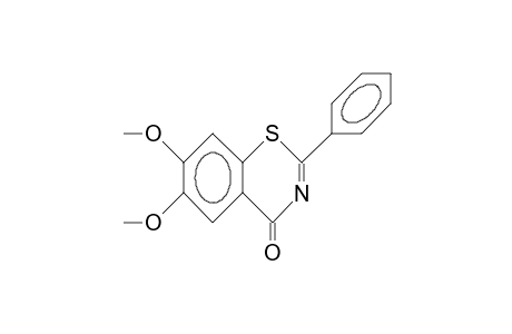 6,7-Dimethoxy-2-phenyl-4H-1,3-benzothiazin-4-one
