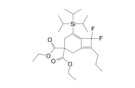 2-PROPYL-3,3-DIFLUORO-5-TRIISOPROPYLSILYL-7,7-DICARBOETHOXY-BICYCLO-[4.2.0]-OCTA-1,4-DIENE