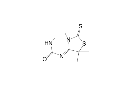 N-Methyl-N'-[(4Z)-3,5,5-trimethyl-2-thioxo-1,3-thiazolidin-4-ylidene]urea