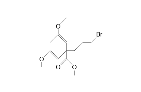 1-(3-Bromo-propyl)-3,5-dimethoxy-cyclohexa-2,5-diene-1-carboxylic acid, methyl ester