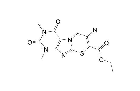 7-AMINO-8-ETHOXYCARBONYL-1,3-DIMETHYL-2,4-DIOXO-1,2,3,4-TETRAHYDRO-6H-[1,3]-THIAZINO-[2,3-F]-PURINE