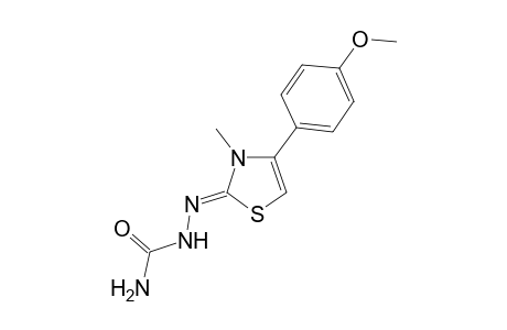 3-Methyl-4-p-methoxyphenyl-2-semicarbazono-.delta.4-thiazoline