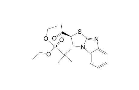 diethyl [{trans-2-acetyl-2,3-dihydrothiazolo[3,2-a]benzimidazol-3-yl}-1-methylethyl]phosphonate