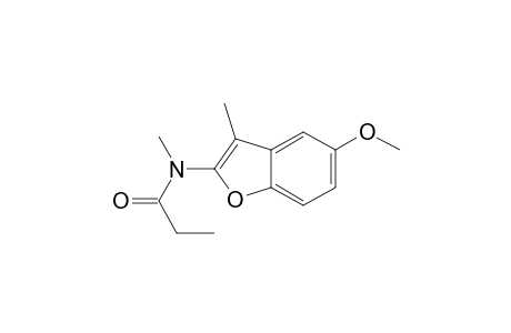 5-Methoxy-3-methyl-2-(methylpropionylamino)benzo[b]furane