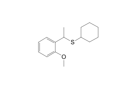 Cyclohexyl(1-(2-methoxyphenyl)ethyl)sulfane