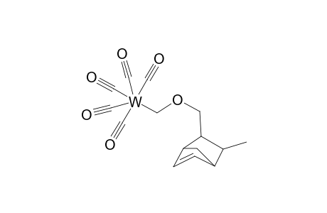cis-(pentacarbonyl)(1-(6-methylbicyclo[2.2.1(2,5)]hept-3-enyl)-1-methoxymethylene)tungsten complex