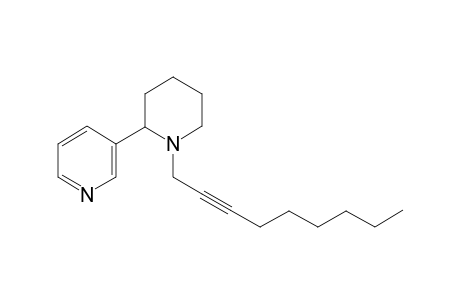 Piperidine, 1-(2-nonynyl)-2-(3-pyridinyl)-