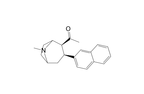 2.beta.-Acetyl-8-methyl-3.beta.-(2-naphthyl)-8-azabicyclo[3.2.1]octane