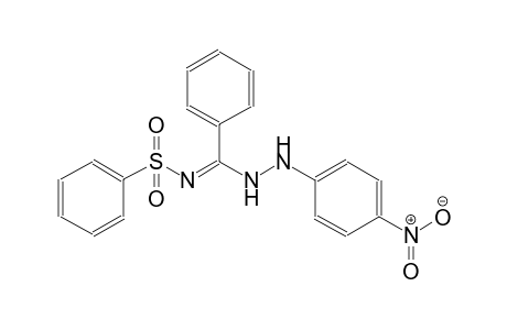 N'-(benzenesulfonyl)-N-(4-nitroanilino)benzamidine