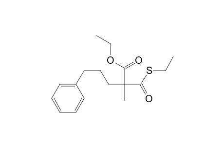 Benzenepentanoic acid, .alpha.-[(ethylthio)carbonyl]-.alpha.-methyl-, ethyl ester