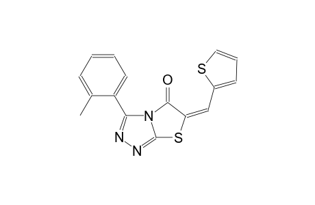 (6E)-3-(2-methylphenyl)-6-(2-thienylmethylene)[1,3]thiazolo[2,3-c][1,2,4]triazol-5(6H)-one