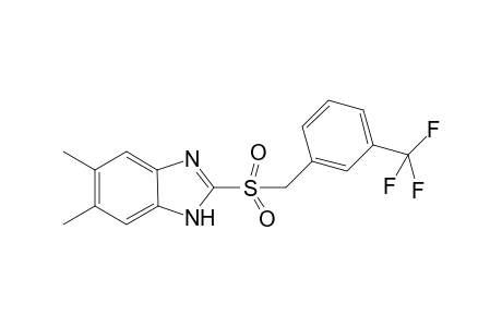 1H-Benzoimidazole, 5,6-dimethyl-2-(3-trifluoromethylphenylmethanesulfonyl)-