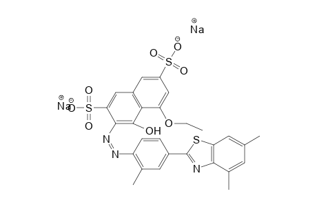 2,7-Naphthalenedisulfonic acid, 3-[[4-(4,6-dimethyl-2-benzothiazolyl)-O-tolyl]azo]-5-ethoxy-4-hydroxy-, disodium salt