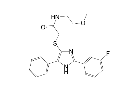 acetamide, 2-[[2-(3-fluorophenyl)-5-phenyl-1H-imidazol-4-yl]thio]-N-(2-methoxyethyl)-