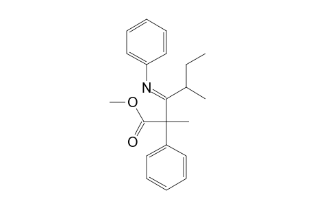 Methyl 2,4-dimethyl-2-phenyl-3-phenyliminohexanoate