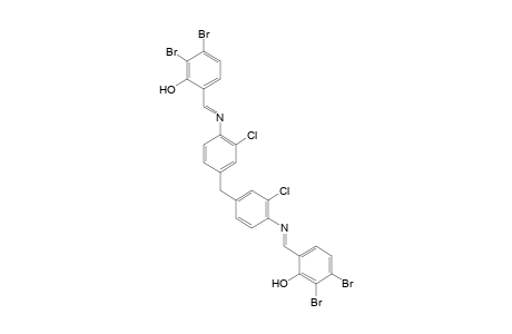 alpha,alpha'-{METHYLENEBIS[(3-CHLORO-p-PHENYLENE)NITRILO]}BIS[5,6-DIBROMO-o-CRESOL]