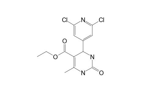 4-(2,6-dichloro-4-pyridyl)-6-methyl-2-oxo-1,2,3,4-tetrahydro-5-pyrimidinecarboxylic acid, ethyl ester