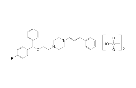 1-cinnamyl-4-{2-[(p-fluorophenyl)phenylmethoxy]ethyl}piperazine, dimethanesulfonate