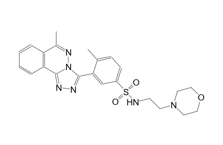 4-methyl-3-(6-methyl[1,2,4]triazolo[3,4-a]phthalazin-3-yl)-N-[2-(4-morpholinyl)ethyl]benzenesulfonamide