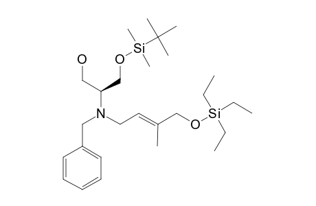 (2S)-2-[N-BENZYL-N-[(E)-(3-METHYL-4-TRIETHYLSILYLOXY)-2-BUTENYL]-AMINO]-3-(TERT.-BUTYLDIMETHYLSILYLOXY)-1-PROPANOL