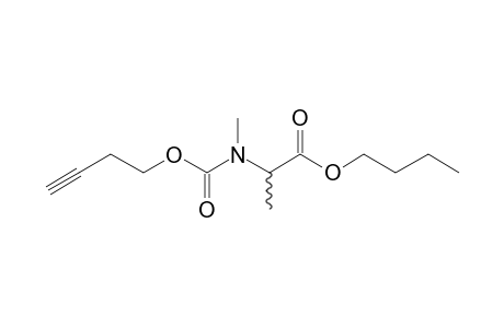 dl-Alanine, N-methyl-N-(byt-3-yn-1-yloxycarbonyl)-, butyl ester