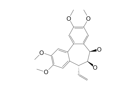 6,7-Dihydro-5.beta.,6.beta.-dihydroxy-2,3,9,10-tetramethoxy-7.alpha.-vinyl-5H-dibenzo[a,c]cycloheptene