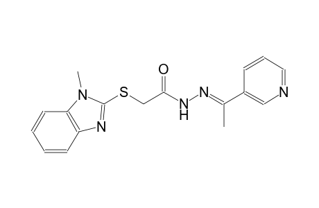 acetic acid, [(1-methyl-1H-benzimidazol-2-yl)thio]-, 2-[(E)-1-(3-pyridinyl)ethylidene]hydrazide
