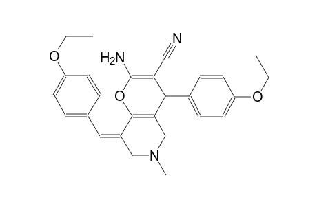 (8Z)-2-amino-8-(4-ethoxybenzylidene)-4-(4-ethoxyphenyl)-6-methyl-5,6,7,8-tetrahydro-4H-pyrano[3,2-c]pyridine-3-carbonitrile