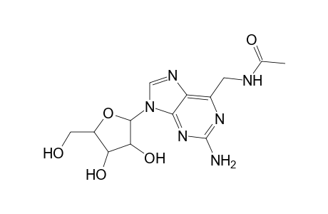 2-Amino-6-acetamidomethyl-9-(.beta.,D-ribofuranosyl)purine