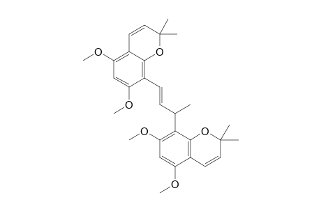 5,5'-DIMETHOXY-ALLOAGERASANIN;1,3-BIS-(5,7-DIMETHOXY-2H-1-BENZOPYRAN-8-YL-(E)-1-BUTENE